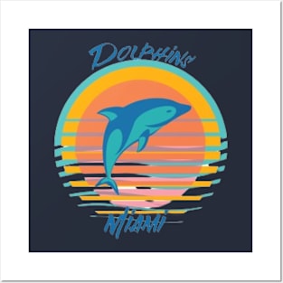 Back Miami Dolphins Posters and Art